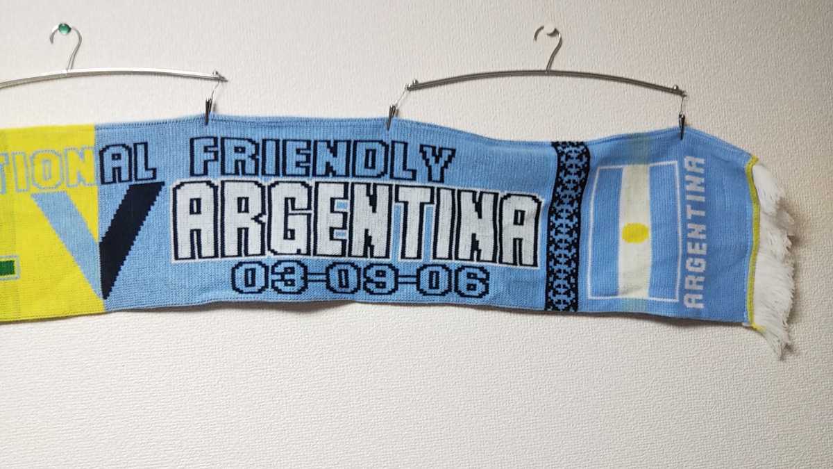 マフラータオル　ブラジル＆アルゼンチン　国際親善試合記念 Brazil vs Argentine_画像3