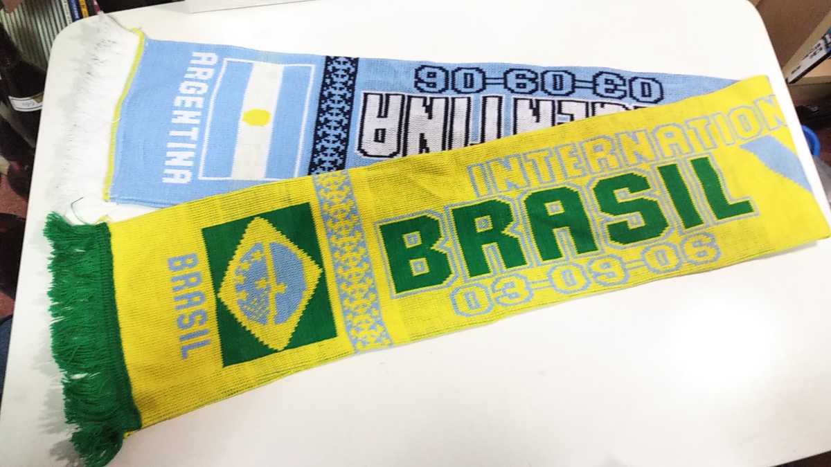 マフラータオル　ブラジル＆アルゼンチン　国際親善試合記念 Brazil vs Argentine_画像5