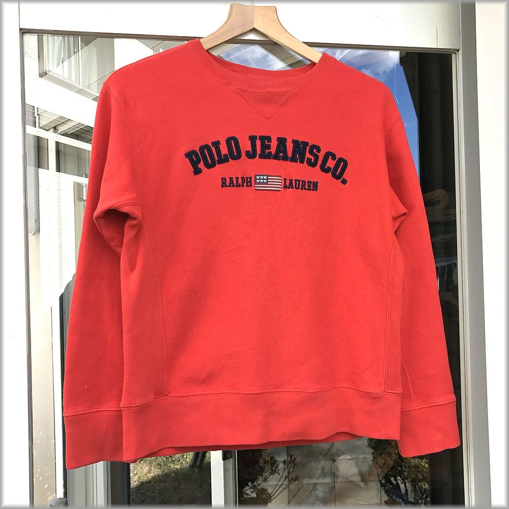 最大84%オフ! 90s POLO JEANS ラグラン スウェットトレーナー 古着