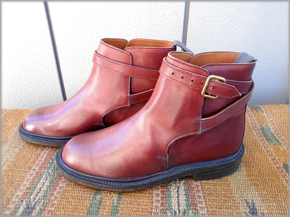 * Tricker's Britain made trying on degree jodhpur boots size UK4-4.5* inspection leather shoes shoes dead stock 