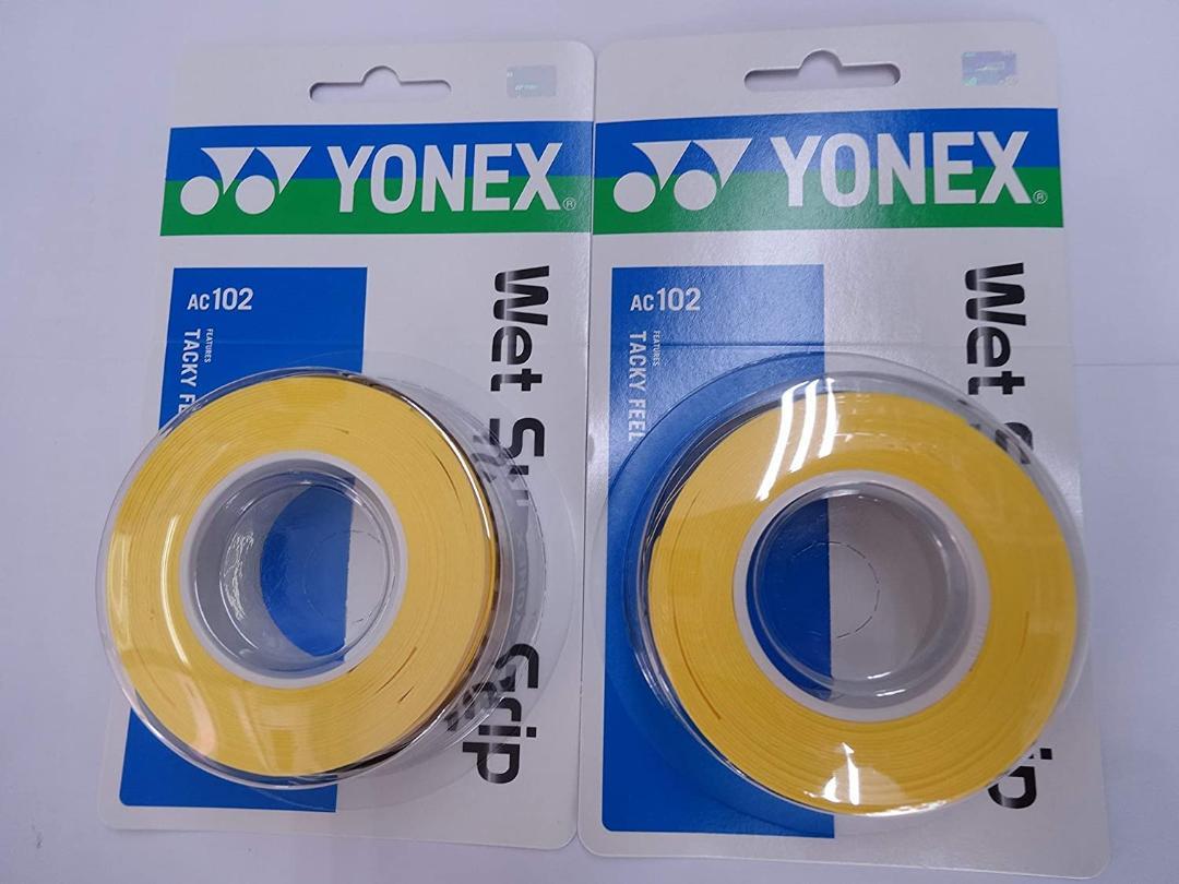 * free shipping * anonymity delivery * Yonex [YONEX] wet super grip (3 pcs insertion )AC102 yellow (004)×2 piece set ①