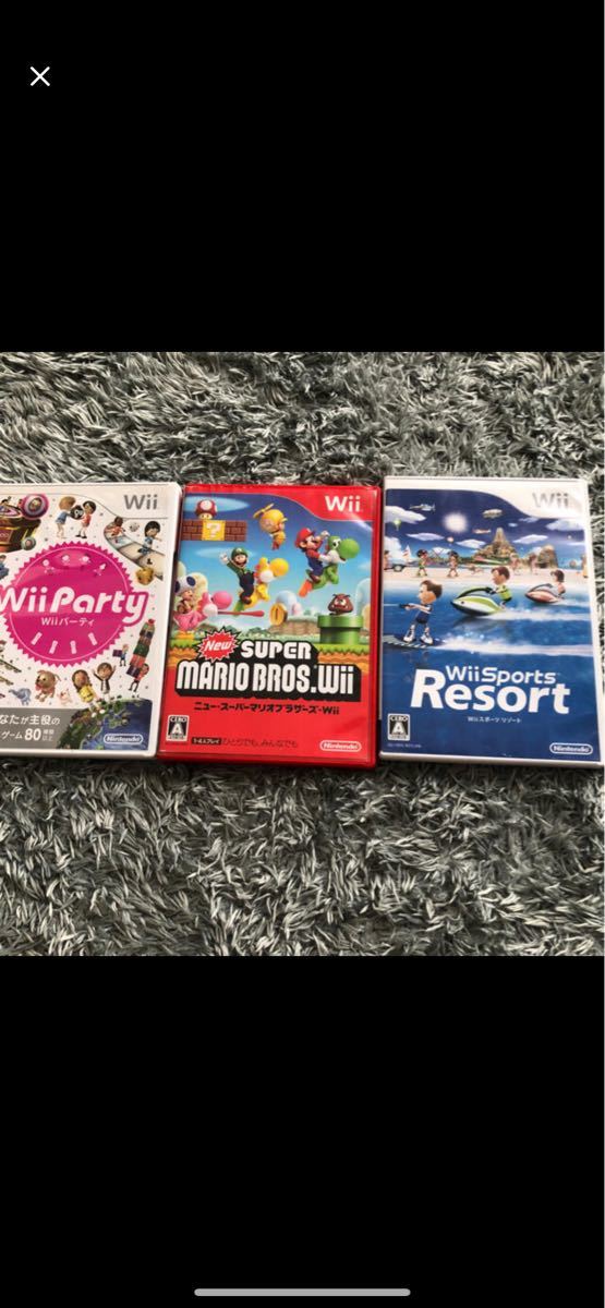 Wii Party、Wii sports、Newスーパーマリオブラザーズ