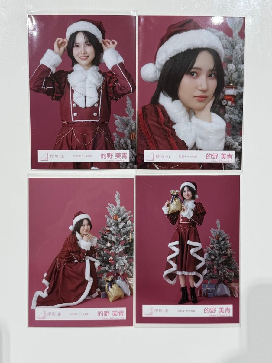 櫻坂46 2025年 サンタ 生写真 4種コンプ 的野美青｜Yahoo!フリマ（旧