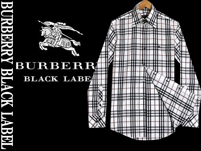 極美品★★BURBERRY BLACK LABEL　フルチェックシャツ　　サイズ２