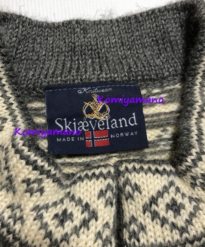 90s Vintage nordic кардиган шерсть .. рисунок чистый шерсть 100% MADE IN NORWAYnoru way производства свитер кушетка n