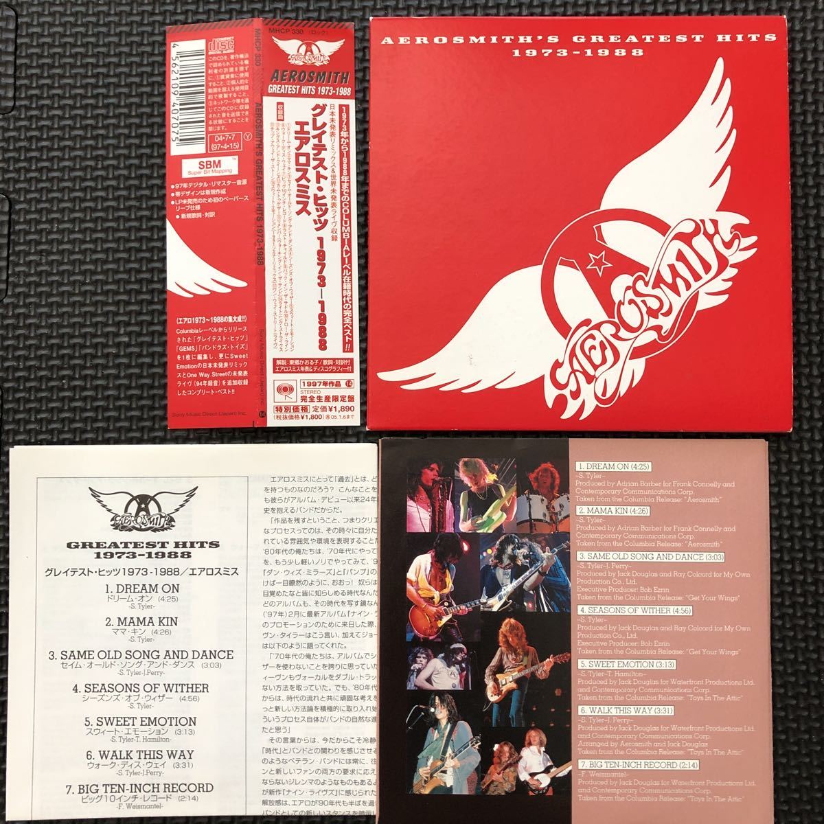 ★即決★ エアロスミス AEROSMITH「グレイテスト・ヒッツ 1973-1988」紙ジャケ仕様 帯付き_画像2