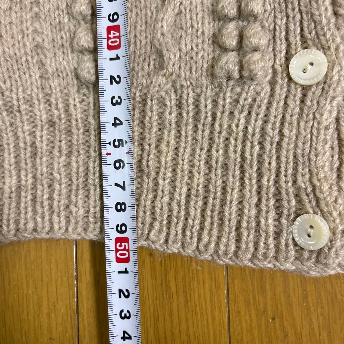 POLO RALPH LAUREN ケーブルニットカーディガン ベージュ Mサイズ