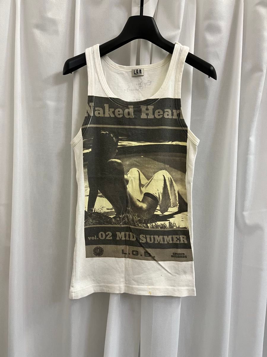lgb NAKED HEART ノースリーブ タンクトップ Mサイズ LGB Naked Heart