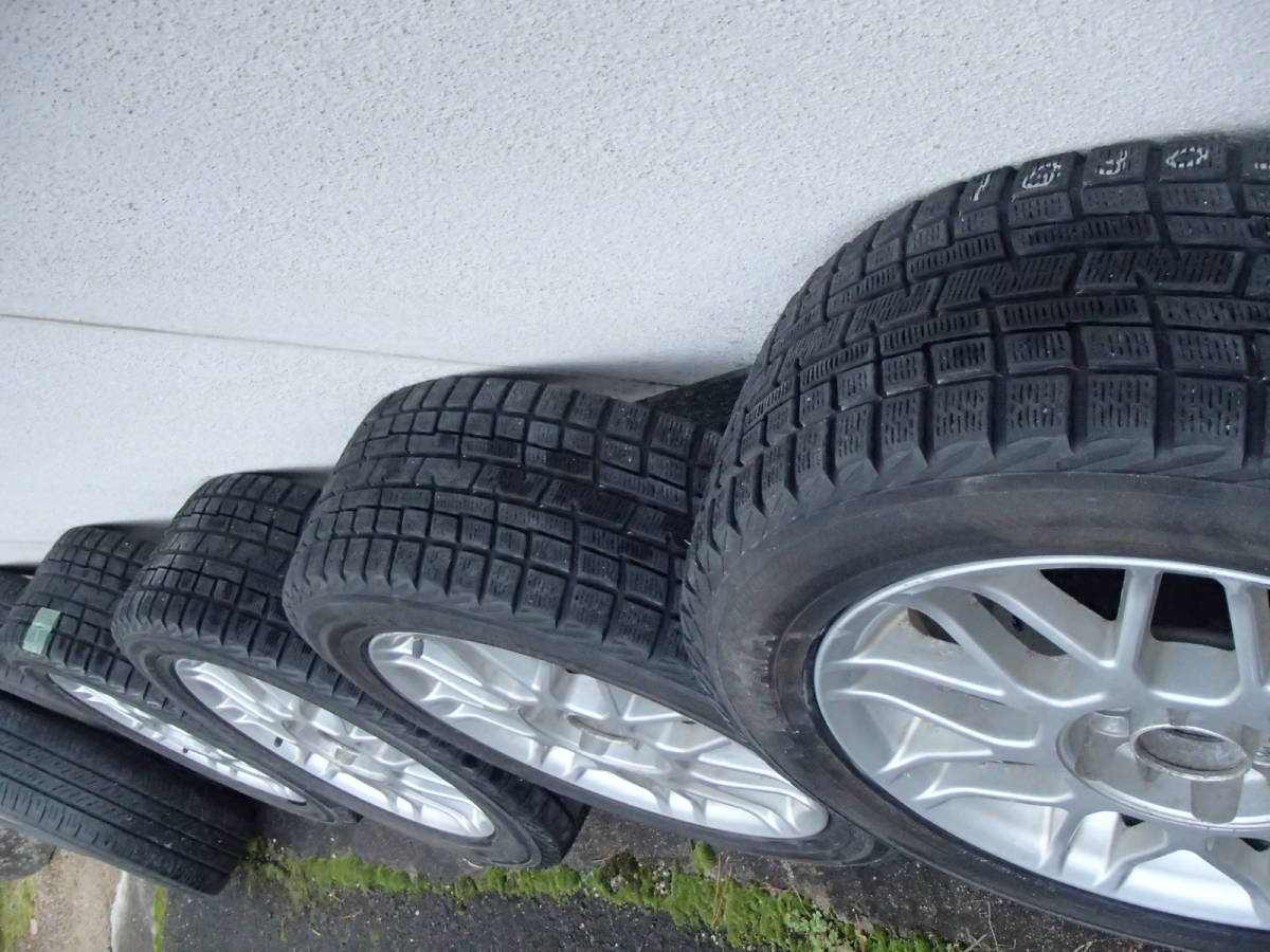 ブリジストンアルミホイール16×６ｊPCDマルチ100/114.3　5穴ハブ径73＋2008　8部山IG30　205/55R16　225/50R16の4本セット中古品_画像4