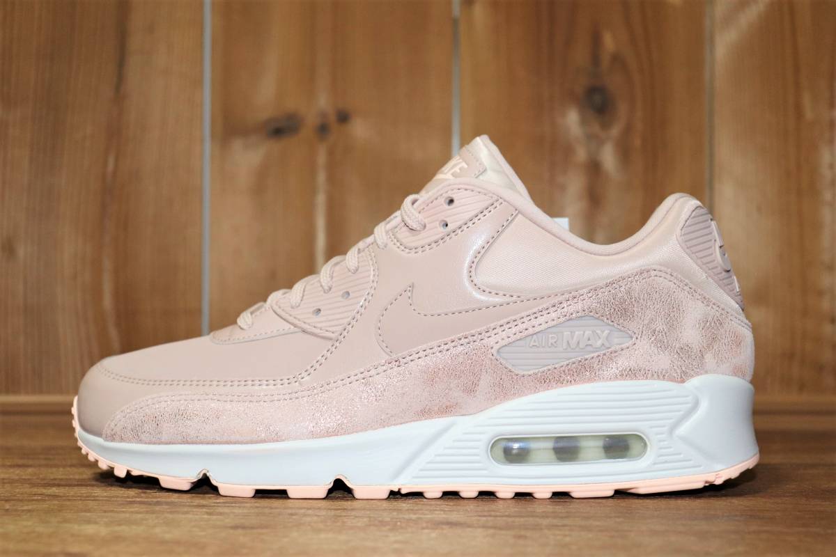 即決 【新品】 NIKE ★ Wmns Air Max 90 PRM (US11/28cm) ★ ナイキ エアマックス90 プレミアム パーティクルベージュ 896497-201_画像1