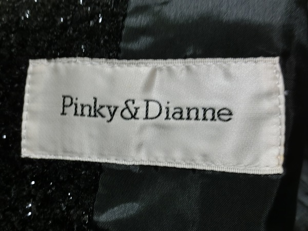 Pinky&Dianne　ピンキー＆ダイアン　ツイード　３釦　スカート　セットアップスーツ　ブラック　３８_画像5