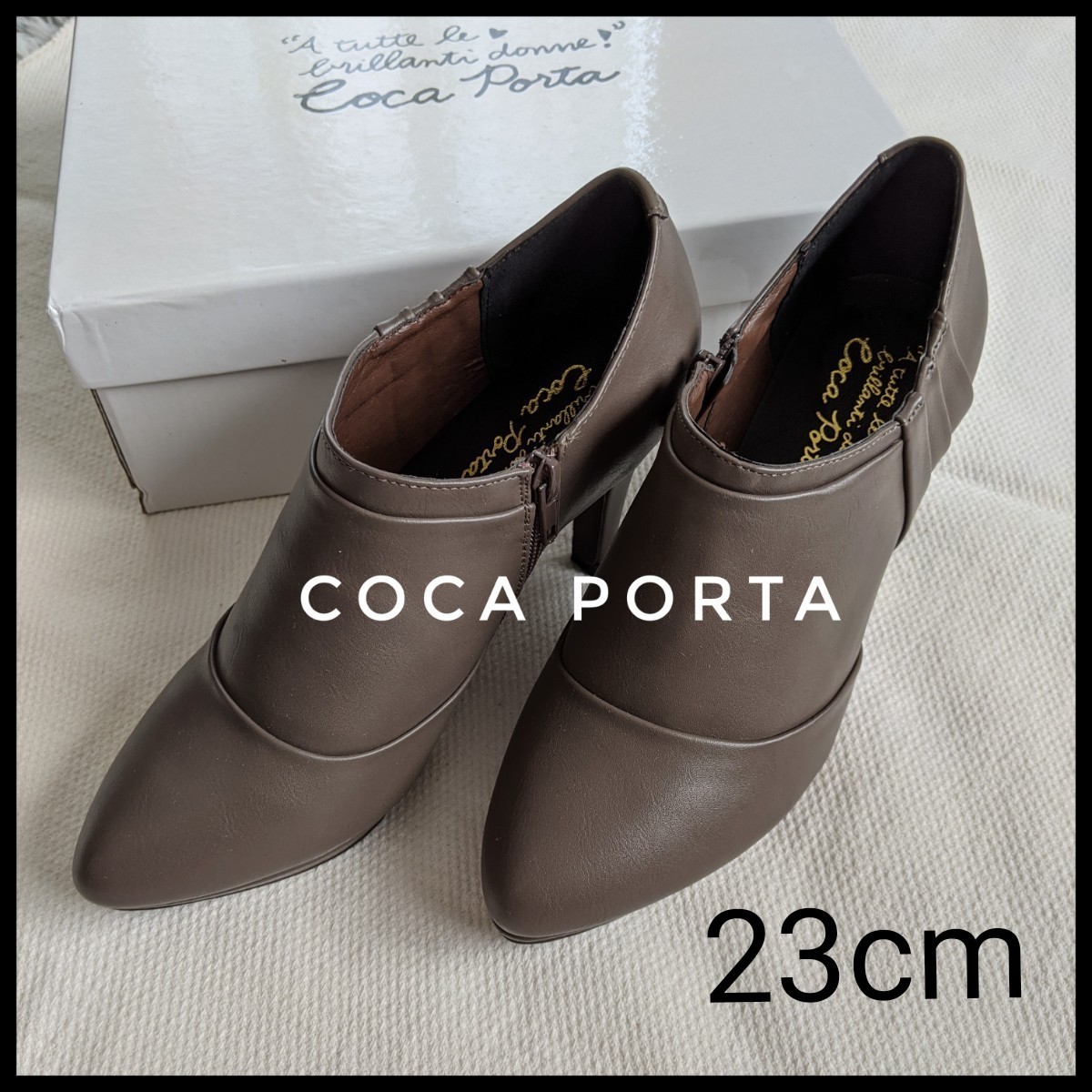 コカ ポルタ COCA PORTA ブーツ ブーティ パンプス サイド 23cm
