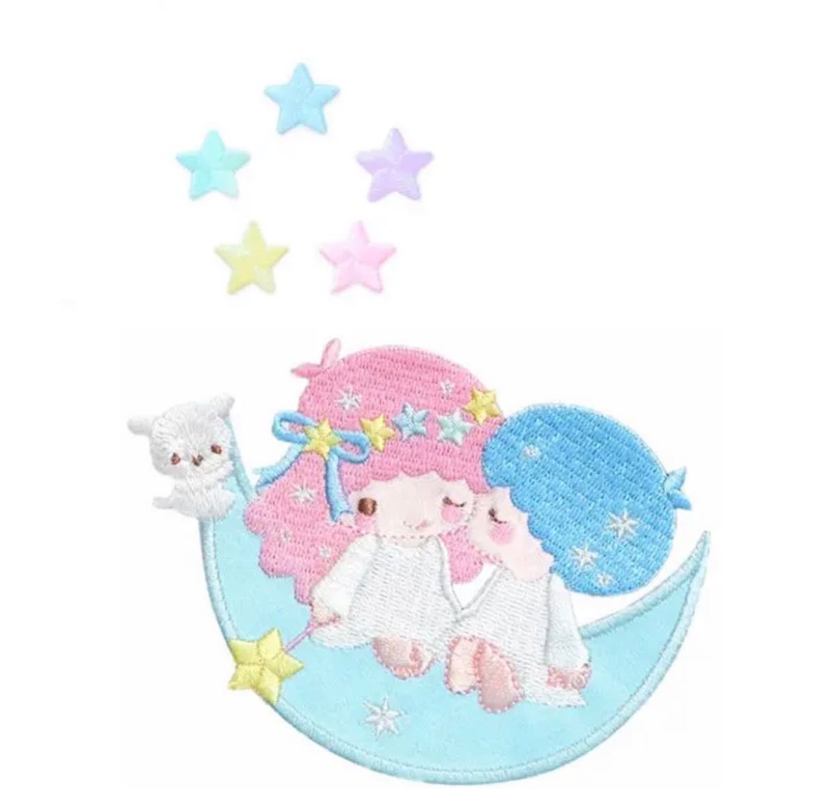 Paypayフリマ シールアイロン両用刺繍ワッペン リトルツインスターズ キキララ ミニ星 Paypayフリマ シールアイロン両用刺繍ワッペン リトルツインスターズ キキララ ミニ星