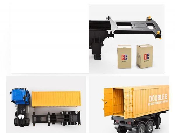 1/20 size container trailer radio-controller . confidence. not 2.4GHz frequency . several pcs same time mileage . possibility trailer connection cut .... radio-controller . is possible to do 