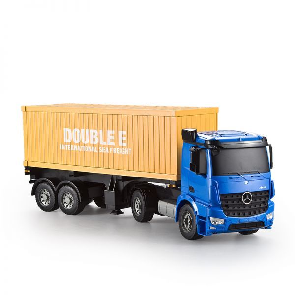 1/20サイズ コンテナトレーラーラジコン 混信のない2.4GHz周波数で複数台同時走行が可能 トレーラー連結切り離しがラジコンでできます