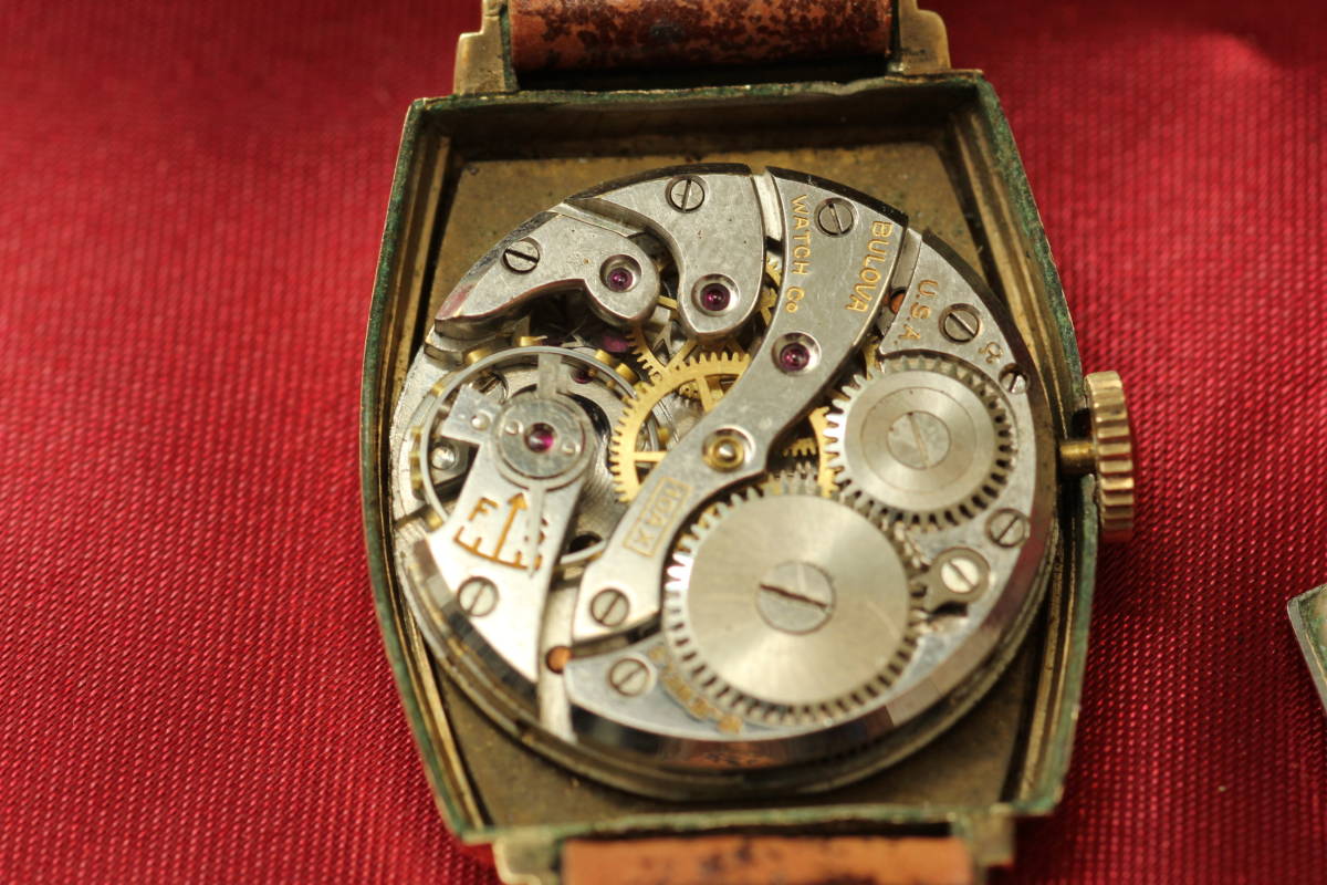 ☆BULOVA スモセコ アートデコ 手巻き 時計 腕時計 ヴィンテージ 動作品 スイス製 スモセコ_画像5