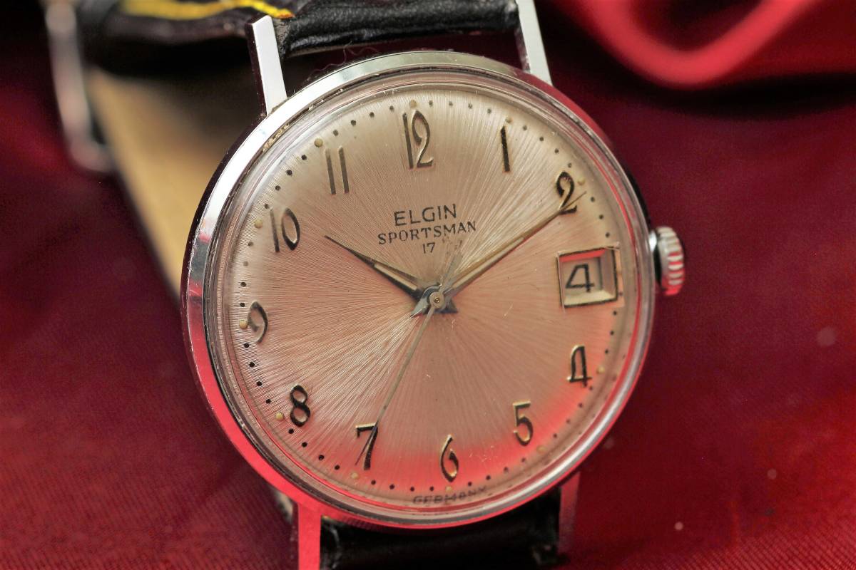 ヤフオク! - ELGIN エルジン SPORTSMAN 手巻き 時計 腕時計