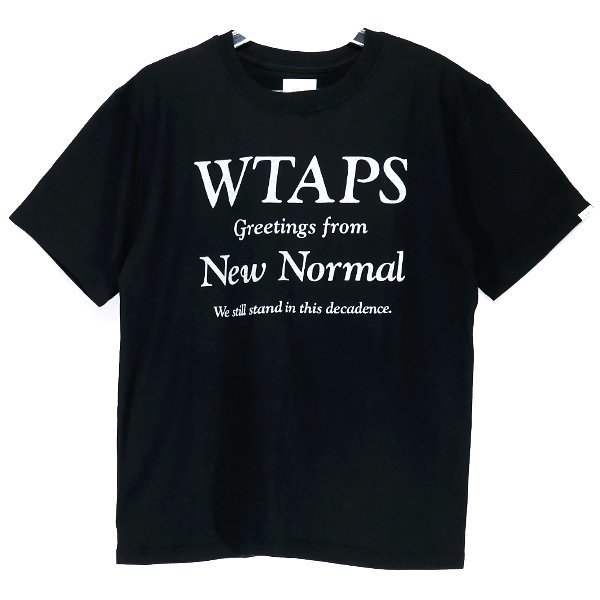 WTAPS ダブルタップス 20SS NEW NORMAL TEE 201PCDT-ST17S ニューノーマル Tシャツ ブラック