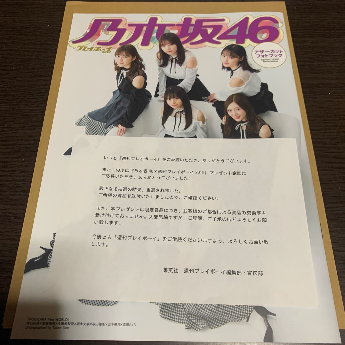 週間プレイボーイ 乃木坂46 抽プレ　アザーカット　写真集