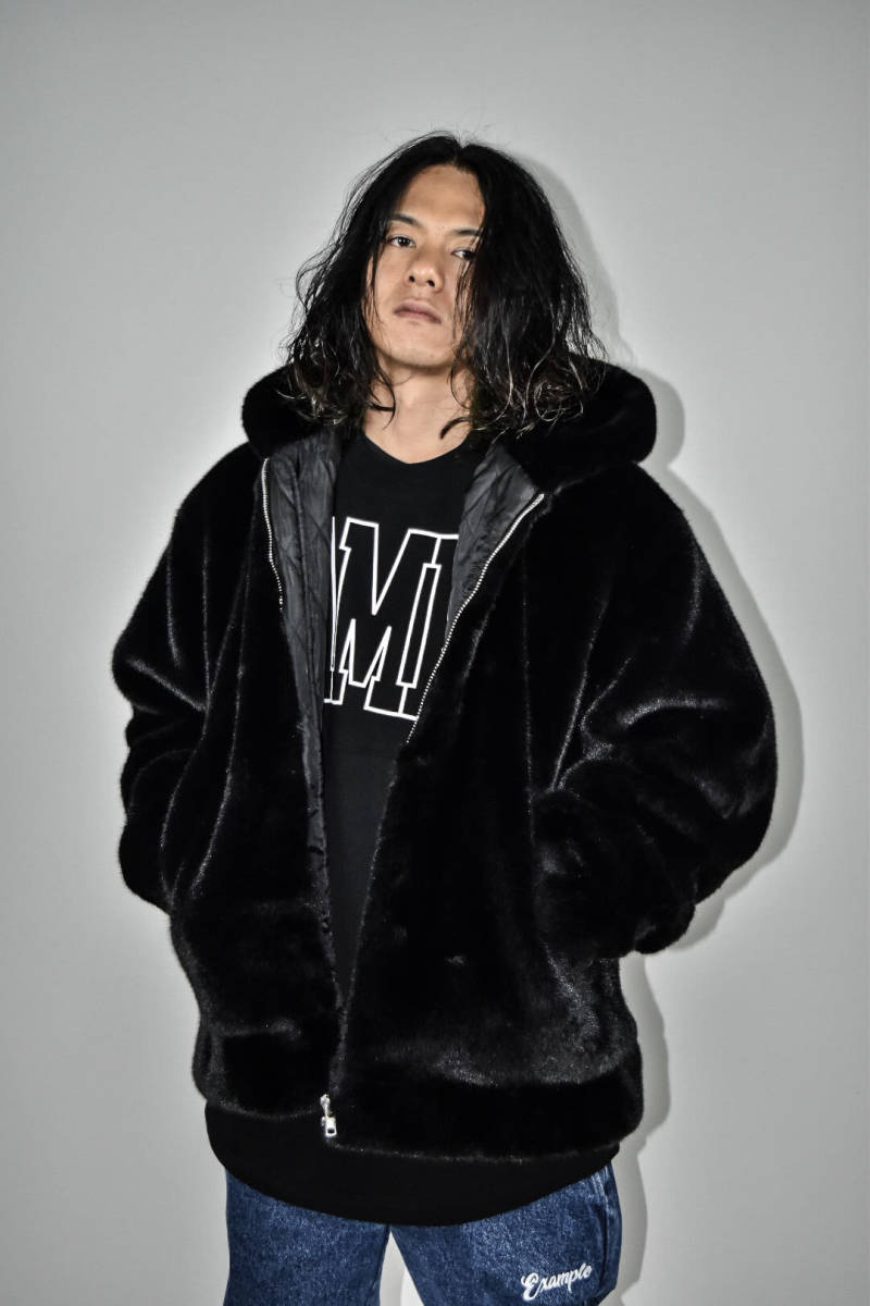 EXAMPLE/エグザンプル/FUR ZIP JACKET-