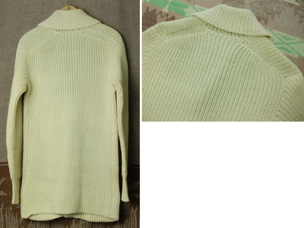  shawl color [GEO.F.WEBBER]20s shaker cardigan knitted sweater * Vintage low gauge 20 period 30 period USA old clothes 30s40s