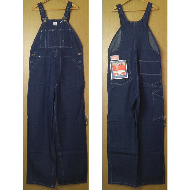  dead [SWEET-ORR]40s Denim overall 40×34 Suite all * Vintage dead stock indigo Work 40 period 