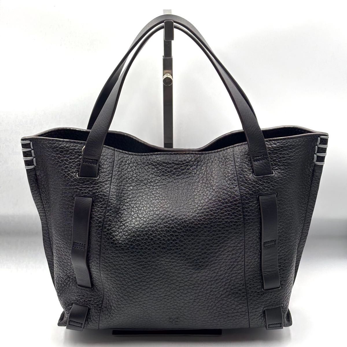 SAZABY サザビー 2way トートバッグ ショルダーバッグ レザー シボ革