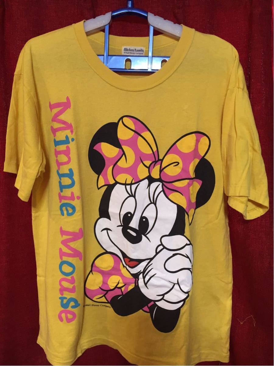送料無料★古着★ディズニー★ミニーマウス★Tシャツ★キャラクター★可愛い★レア