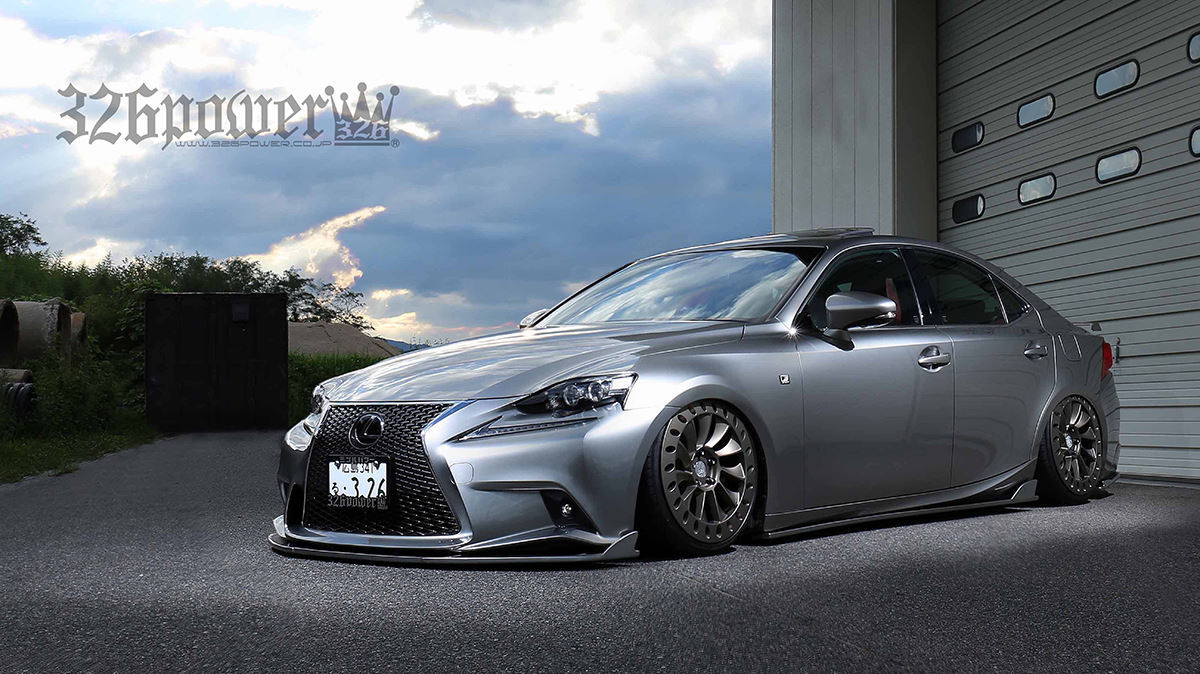 ★新品・即決・国産★326POWER LEXUS IS350/300ｈ/IS250　”F SPORT”前期 エアロパーツ 3D☆STAR サイドアンダースポイラー_画像5