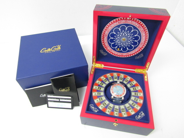 GaGa MILANO ガガミラノ 最大79％オフ マヌアーレ48MM 贈る結婚祝い ラスベガス SB3601 メンズ腕時計 VEGAS.02 世界限定300本 5010.LAS