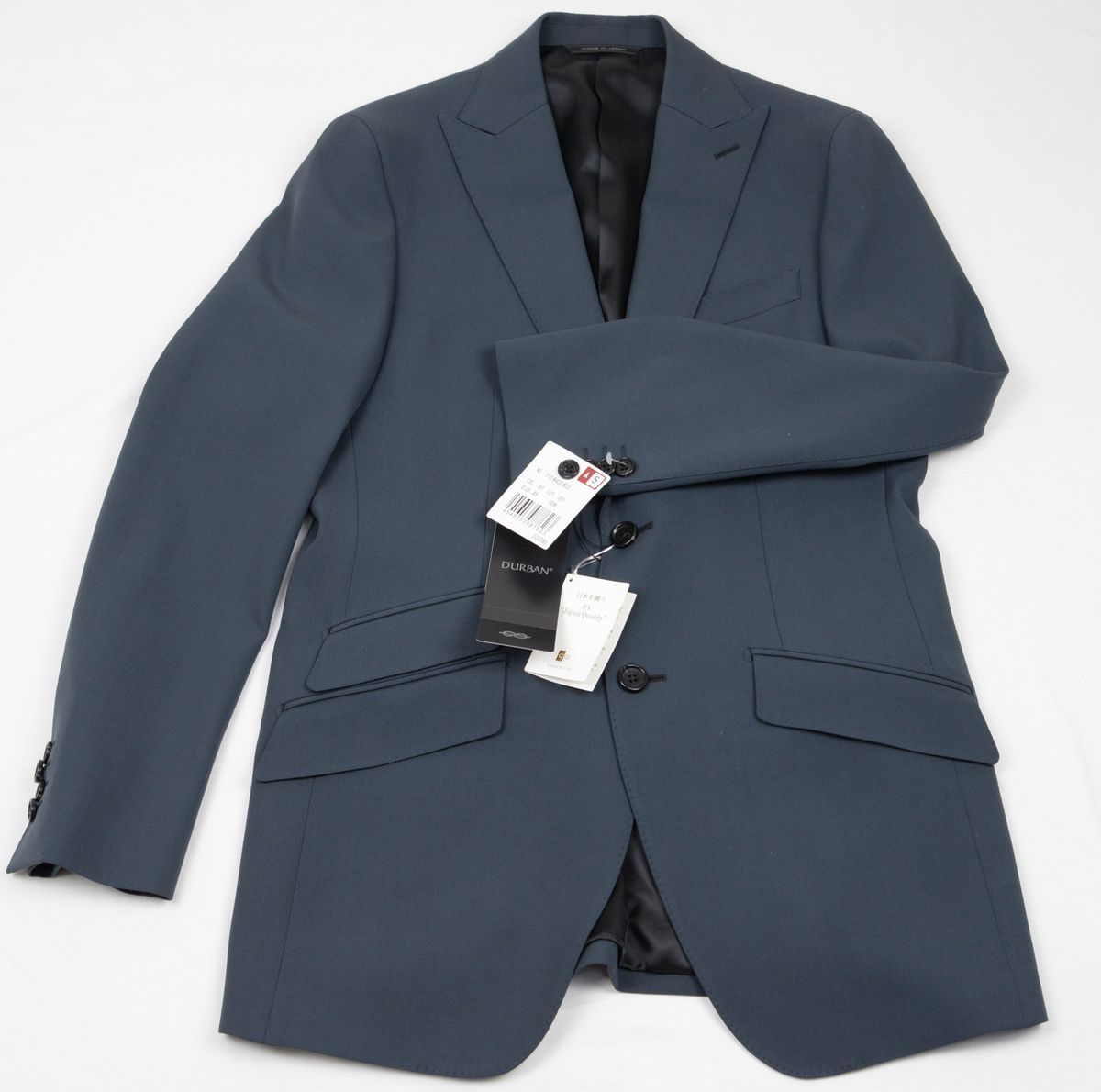 ●定価132000円D'URBANダーバンメンズスーツ(A5,灰,日本製)新品_画像2