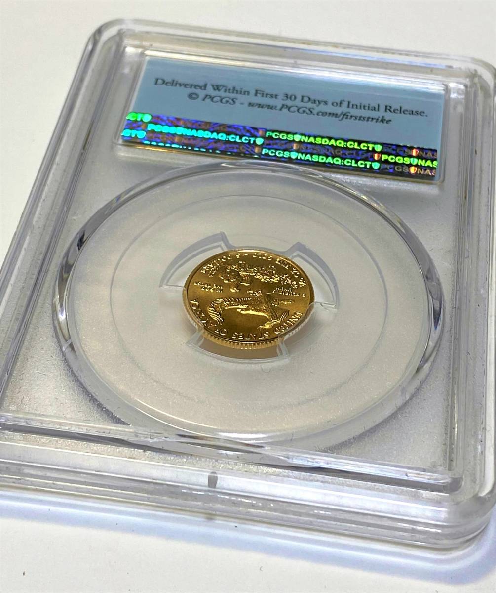 最高鑑定 PCGS MS70ファースト ストライク 2020年/アメリカ イーグル ...