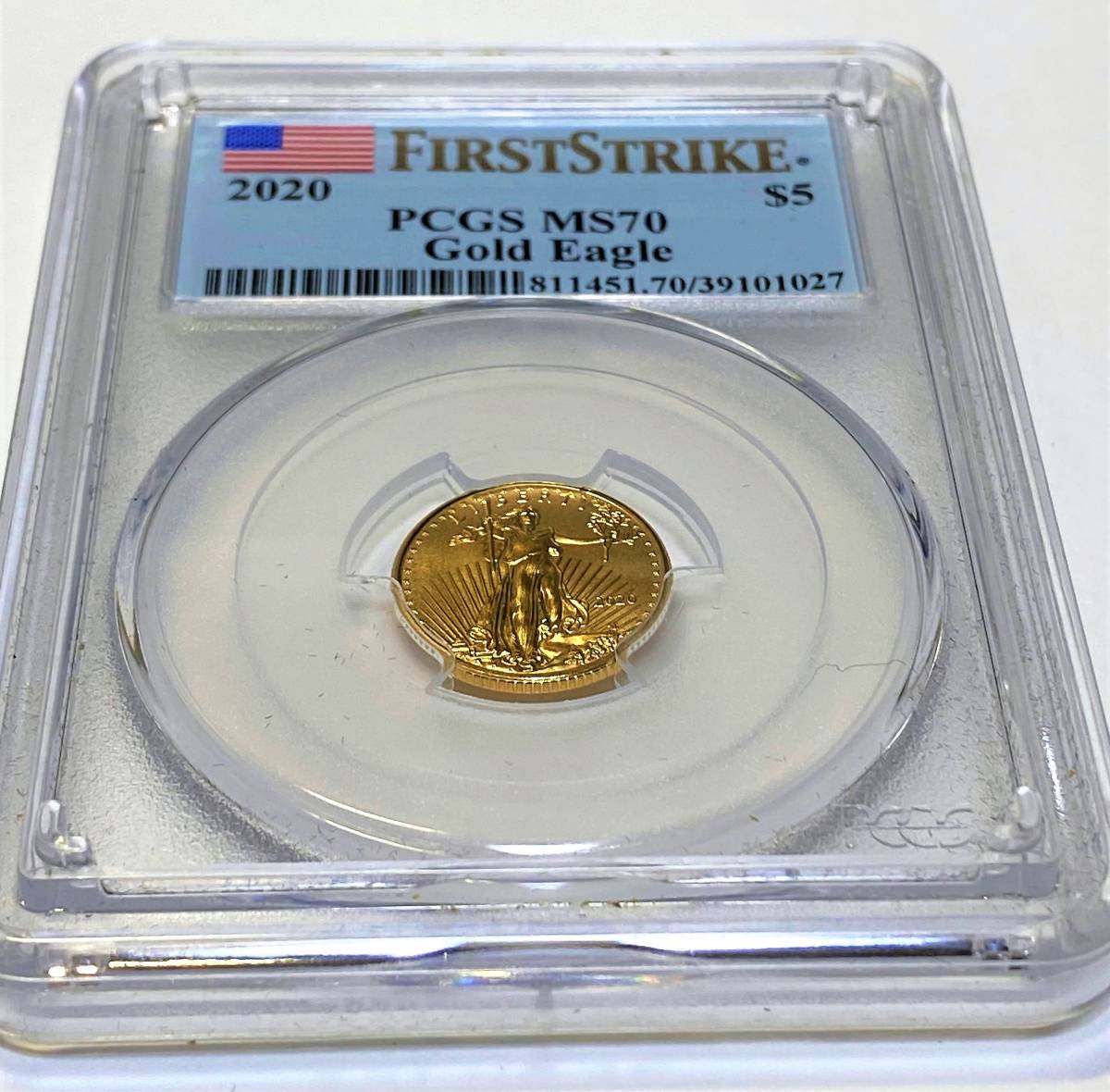 最高鑑定 PCGS MS70ファースト ストライク 2020年/アメリカ イーグル ...