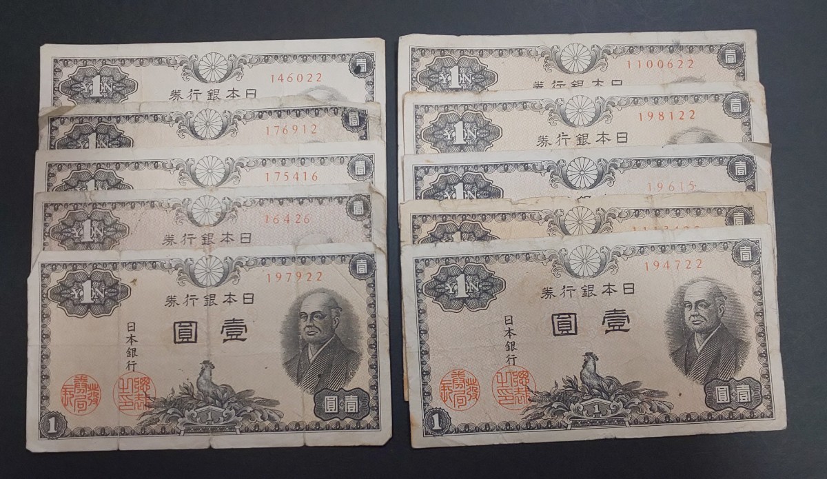 旧紙幣 二宮尊徳 日本銀行券 壹圓 紙幣