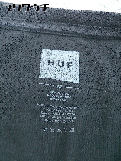 ◇ HUF ハフ 半袖 Tシャツ カットソー サイズM ブラック メンズ_画像3