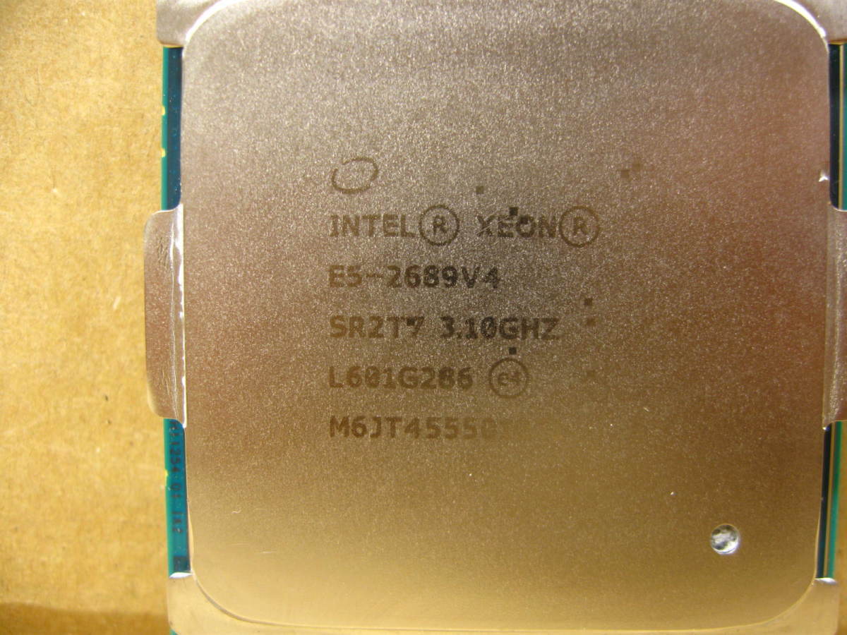 ▽Intel Xeon E5-2689V4 3.10GHz SR2T7 25M 9.6GT/s 165W FCLGA2011-3 中古