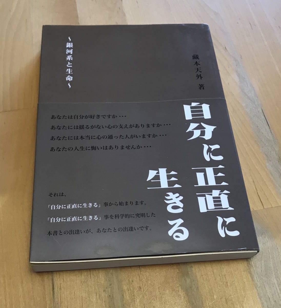 古本 自分に正直に生きる 銀河系と生命 蔵本天外