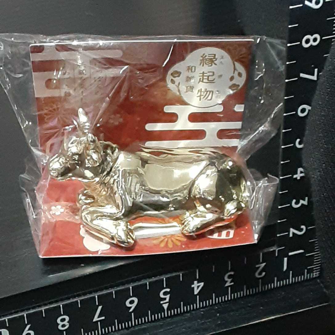 超素敵☆縁起物☆金の丑ちゃん☆ミニ☆オブジェ☆置物☆残1