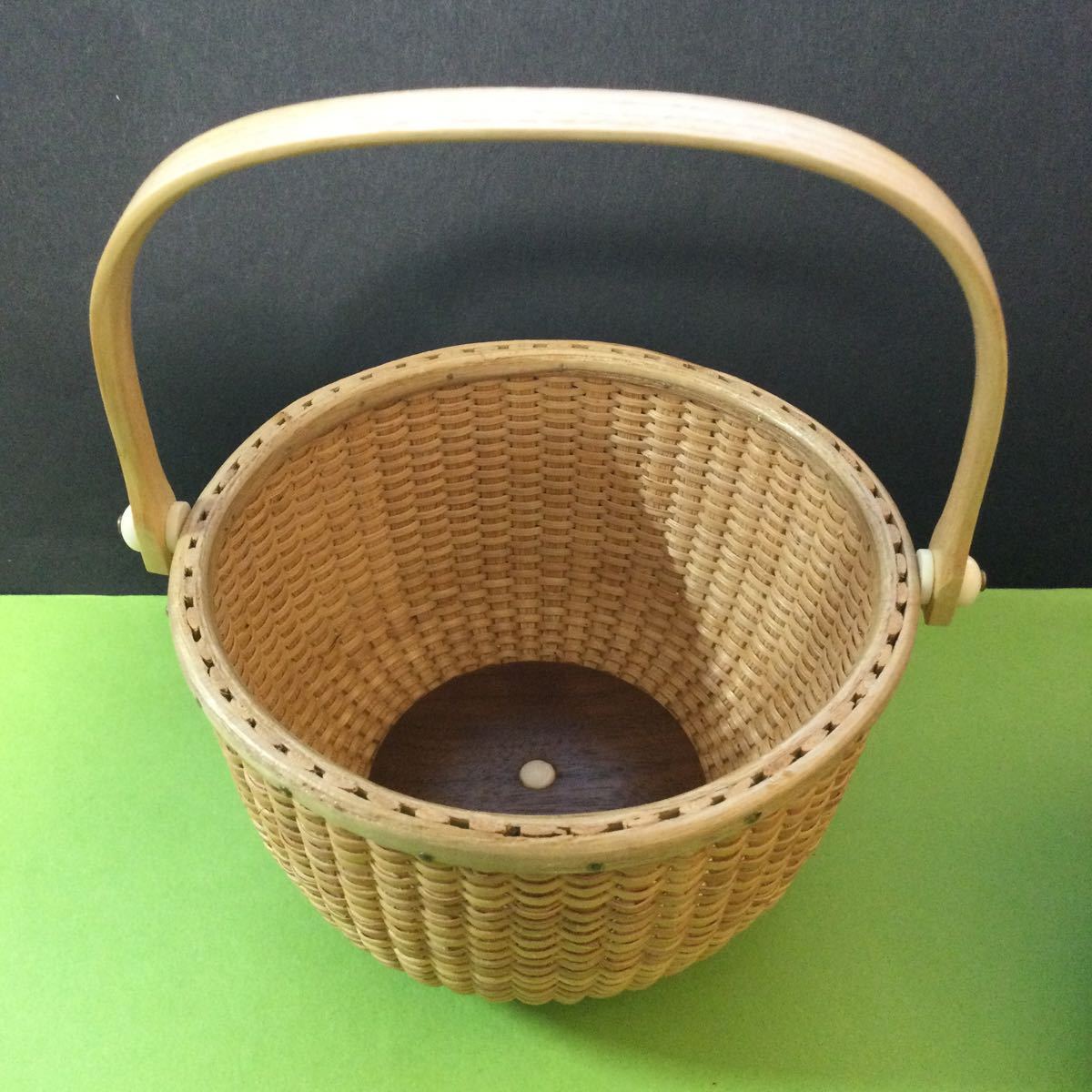 ナンタケット バスケット 】蓋つき キャンディ バスケット ナンタケット バスケット 】蓋つき キャンディ バスケット