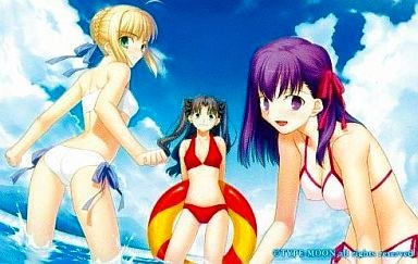 テレホンカード セイバー 遠坂凛 間桐桜 水着ver. Fate/hollow テレホンカード セイバー 遠坂凛 間桐桜 水着ver. Fate/hollow