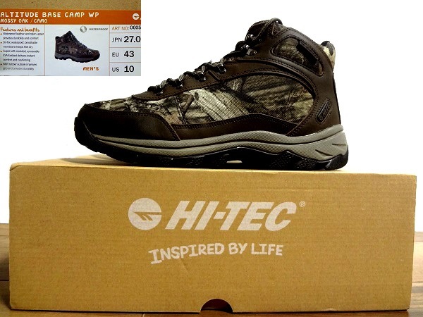 福袋 セール 箱付き美品、レア!HI-TEC ハイテック ALTITUDE BASE CAMP WP 27.0cm