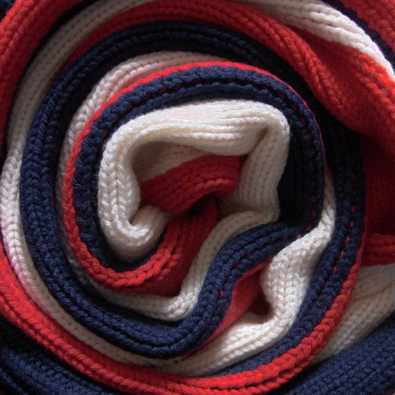 ◇◆CK CALVIN KLEIN（カルバン クライン）/216×52cmの大判肉厚ハイボリューム！羽織るように纏うミドルゲージウールトリコマフラー/2.4万_画像4