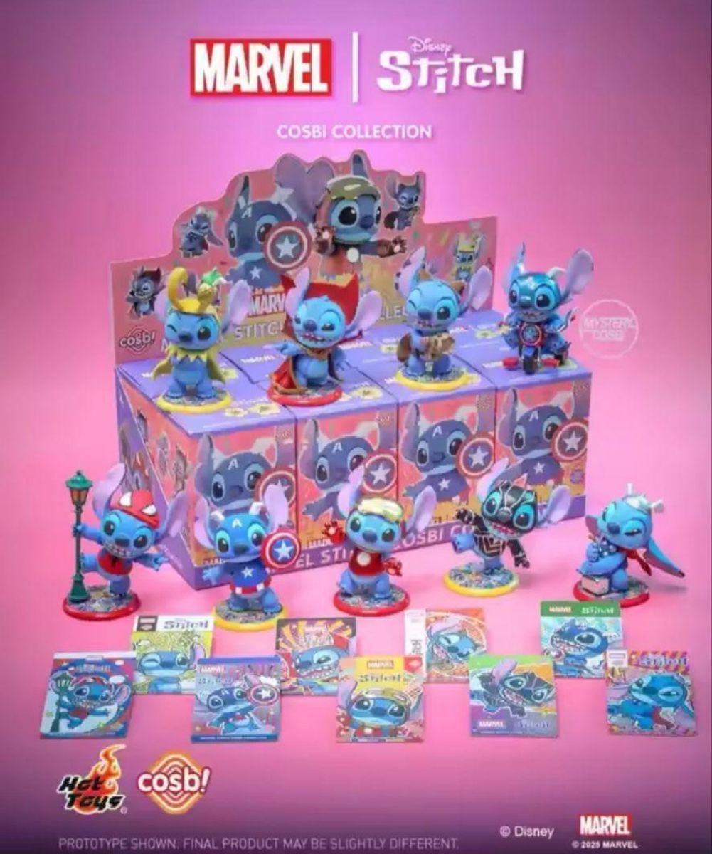 【即日発送】 cosbiマーベル×スティッチ8種セット　シュリンク付き未開封品 即日発送】cosbiマーベル×スティッチ8種セット ホットトイズ 未開封品