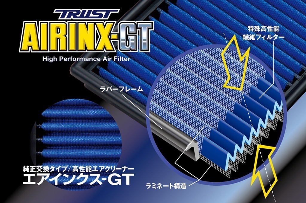【TRUST/トラスト】GReddy 純正交換タイプ エアクリーナー Airinx-GT SUZUKI スイフト/ランディ NS-1GT [12522501]_画像1