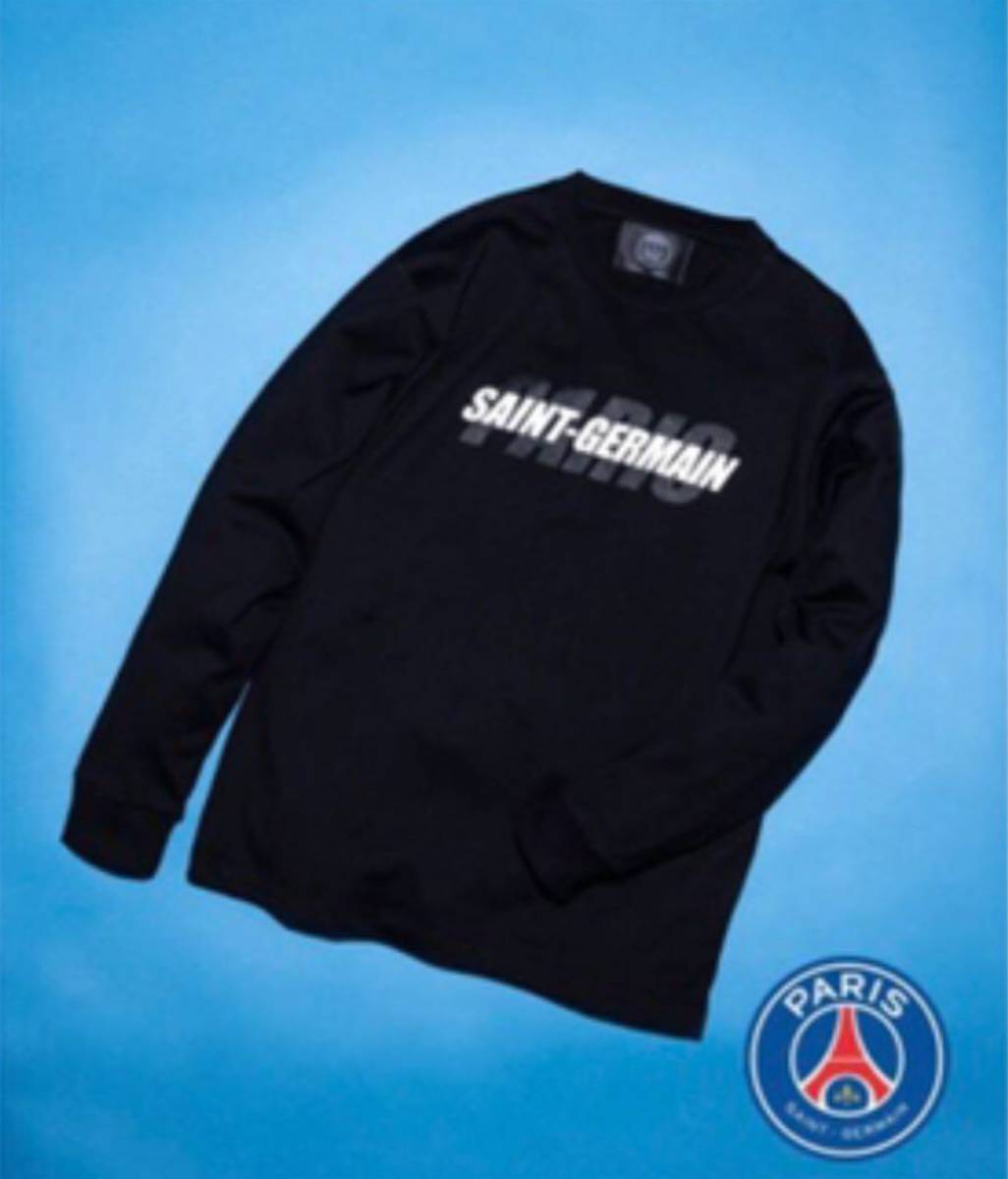 パリサンジェルマン 長袖Tシャツ Paris Saint-Germain TOKYO トップス カットソー メンズ Mサイズ ブラック 黒 エディフィス EDIFICE_画像3