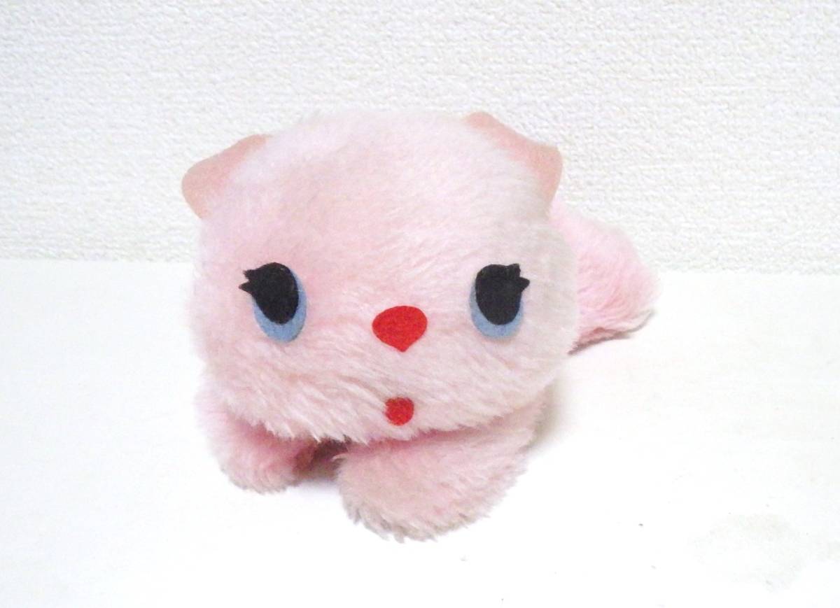 ☆レア☆希少☆ぬいぐるみ アール・デーキン R・DAKIN ピンク ネコ ねこ 猫 レトロ ビンテージドール