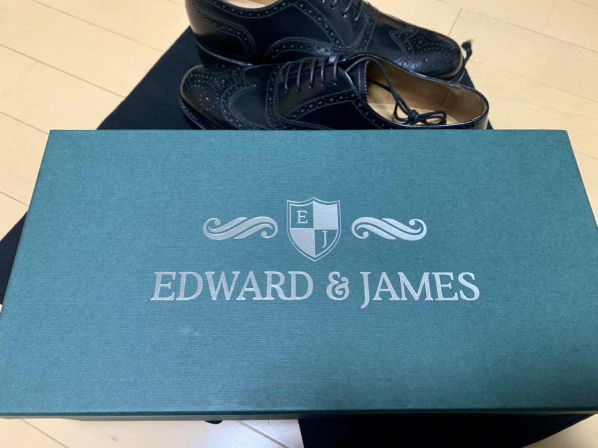 【日本未発売★シューズ袋付】革底紳士靴 EDWARD & JAMES 英国モデル by pediwear 8インチ 8inch ウイングチップ