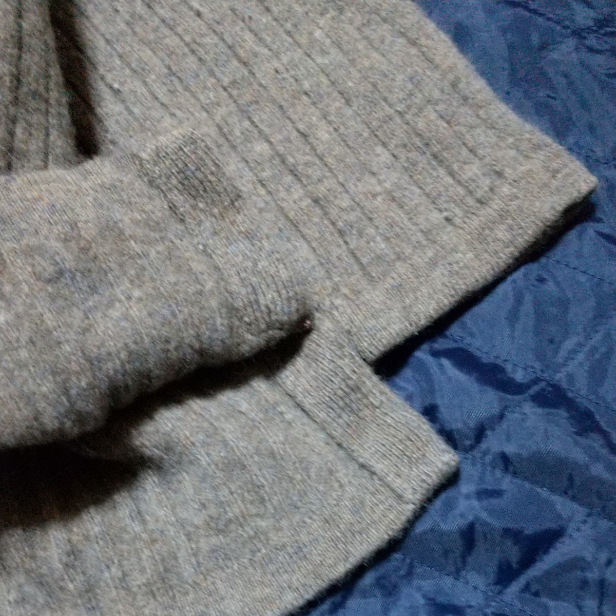 WOOL100%の3Lサイズ、ブラウン系のセーター