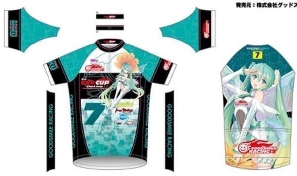 gdo Smile racing GSR racing Miku Hatsune Miku 2017 ( no. 7 times GSR cup memory Ver.) cycle jersey M size rare new goods unused goods 