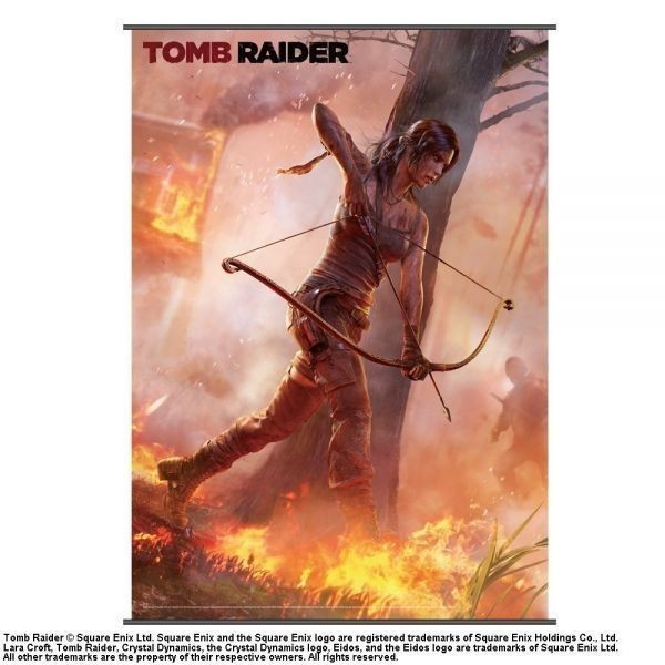 トゥームレイダー (shadow of the tomb raider)ララ・クロフト ウォールスクロールポスター 2個セット PS4 steam PC XBOX ONE 新品未使用品